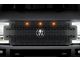 1-Piece Steel Upper Grille Insert; Spartan with Stainless Steel Underlay and Amber LEDs (17-19 F-250 Super Duty)