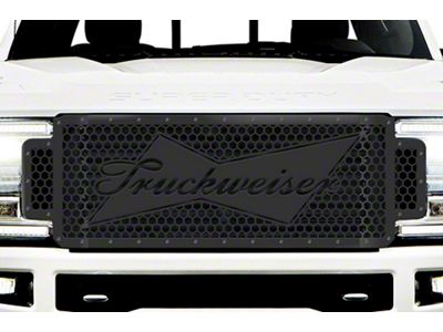 1-Piece Steel Upper Grille Insert; Truckweiser (17-19 F-250 Super Duty)