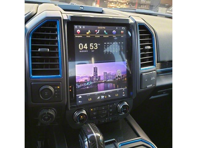 12.10-Inch Android 9 Fast Boot Navigation Radio (17-20 F-250 Super Duty w/ Sync 2 & Manual A/C)