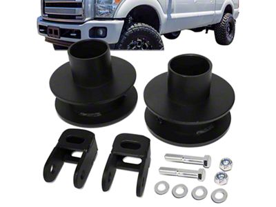 2-Inch Front Leveling Kit with Shock Extenders (11-22 4WD F-250 Super Duty)