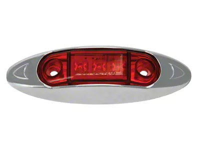 3-Diode Sealed LED Deluxe Running Light; Red (Universal; Some Adaptation May Be Required)