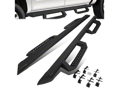3-Inch Nerf Drop Side Step Bars; Black (17-25 F-250 Super Duty SuperCrew)