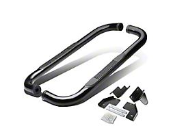3-Inch Round Nerf Side Step Bars; Black (99-16 F-250 Super Duty Regular Cab)