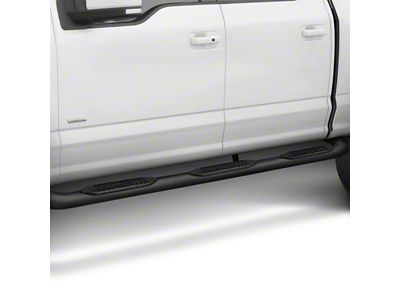 3-Inch Wheel-to-Wheel Nerf Side Step Bars; Black (11-16 F-250 Super Duty SuperCrew w/ 8-Foot Bed)