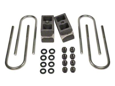Tuff Country 4-Inch Rear Lift Block Kit; Non-Tapered (11-16 4WD F-250 Super Duty w/ Factory Overload Springs)