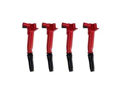 4-Piece Ignition Coil Set; Driver Side (11-17 6.2L F-250 Super Duty)