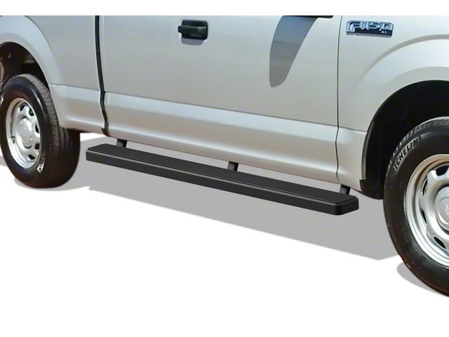 5-Inch iStep SS Running Boards; Black (17-24 F-250 Super Duty SuperCab)