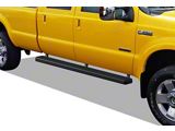 5-Inch iStep SS Running Boards; Black (11-16 F-250 Super Duty SuperCrew)