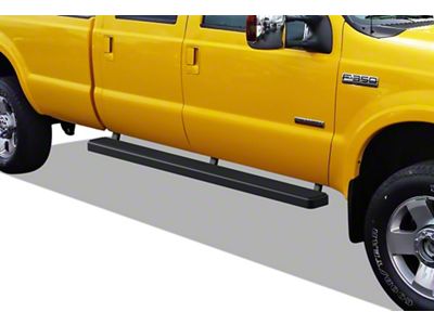 5-Inch iStep SS Running Boards; Black (11-16 F-250 Super Duty SuperCrew)