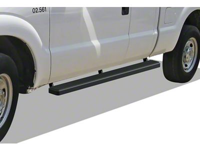 5-Inch iStep SS Running Boards; Black (11-16 F-250 Super Duty SuperCab)