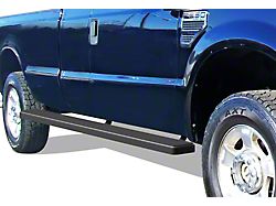 5-Inch iStep Wheel-to-Wheel Running Boards; Black (99-16 F-250 Super Duty SuperCab w/ 6-3/4-Foot Bed)