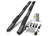 5-Inch Oval Bent Wheel to Wheel Side Step Bars; Black (99-16 F-250 Super Duty SuperCrew)