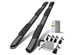 5-Inch Oval Bent Wheel to Wheel Side Step Bars; Black (99-16 F-250 Super Duty SuperCrew)