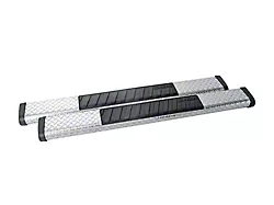 6-Inch Brite-Tread Side Step Bars without Mounting Brackets; Silver (99-25 F-250 Super Duty Regular Cab)