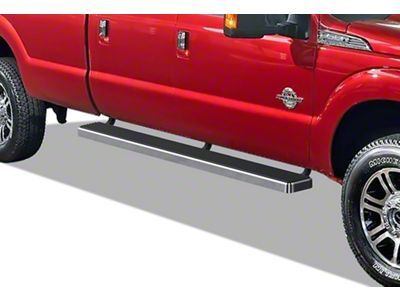 6-Inch iStep SS Running Boards; Hairline Silver (11-16 F-250 Super Duty SuperCrew)