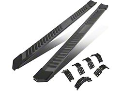 6-Inch Wide Flat Running Boards; Black Chrome (99-16 F-250 Super Duty SuperCab)