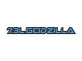 7.3L Godzilla Badge; Azure Gray (20-25 7.3L F-250 Super Duty)
