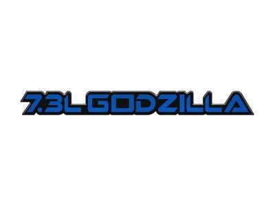 7.3L Godzilla Badge; Velocity Blue (20-24 7.3L F-250 Super Duty)