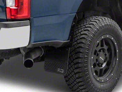 8-Inch Rek Mesh Offset Mud Flaps; Front or Rear; Red (Universal; Some Adaptation May Be Required)