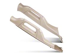 A-Pillar Interior Trim Handles; Tan; Driver and Passenger Side (11-16 F-250 Super Duty)