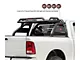 Atlas Roll Bar with 5.30-Inch Red Round Flood LED Lights and Basket; Black (11-24 F-250 Super Duty)