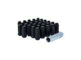 Black Closed End Spline Lug Nuts; M14 x 1.5; Set of 32 (03-26 F-250 Super Duty)