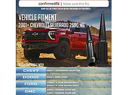 Black Spike Lug Nut Kit; 14mm x 1.5; Set of 32 (05-26 F-250 Super Duty)