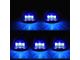Blue LED Cab Lights; Black (11-16 F-250 Super Duty)
