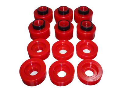 Body Mount Set; Red (11-16 F-250 Super Duty Regular Cab, SuperCab)