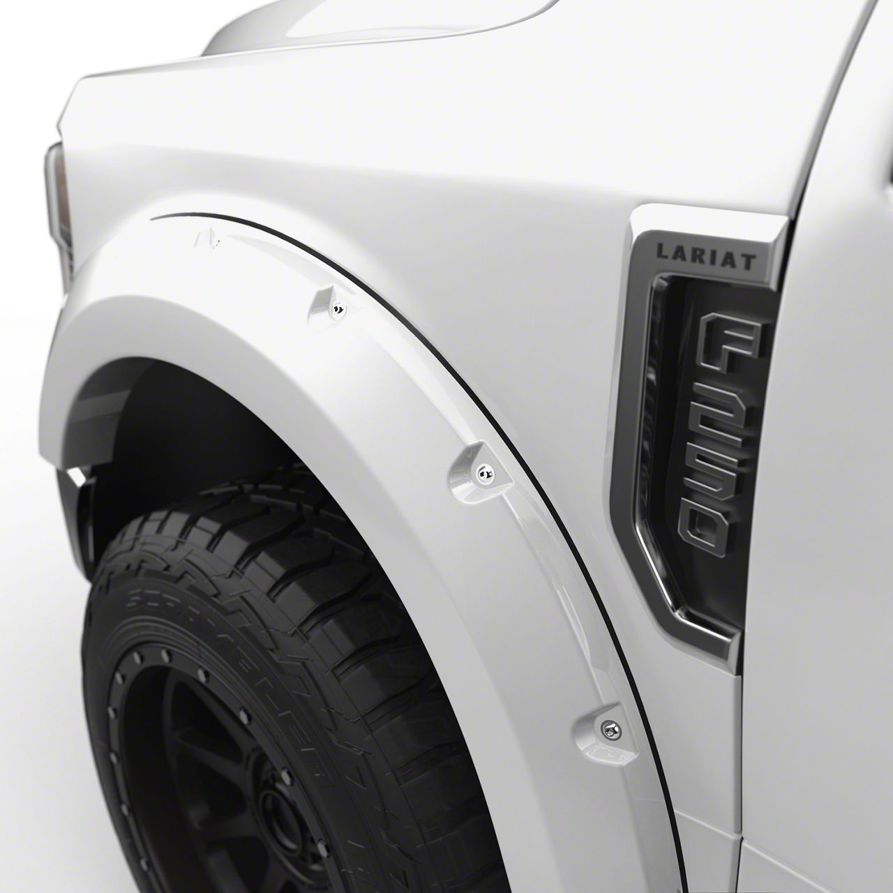 EGR F250 Super Duty BoltOn Style Fender Flares; Oxford White 793914