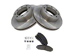 Ceramic 8-Lug Brake Rotor and Pad Kit; Front (13-19 4WD F-250 Super Duty)