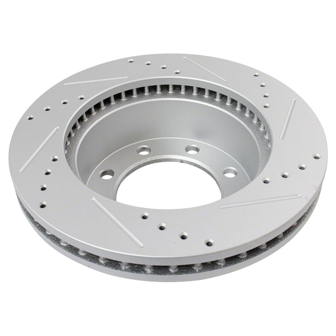 Brakemotorparts Front Brake Rotor & Ceramic Pad Set – For Ford F-250/F-350 Super Duty 1999-2004, Drilled & Slotted