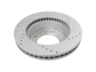 Brakemotorparts Front Brake Rotor & Ceramic Pad Set – For Ford F-250/F-350 Super Duty 1999-2004, Drilled & Slotted
