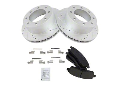 Ceramic Performance 8-Lug Brake Rotor and Pad Kit; Rear (99-04 F-250 Super Duty)