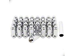 Chrome 6-Spline Lug Nut Kit; 14mm x 1.5; Set of 32 (04-26 F-250 Super Duty)
