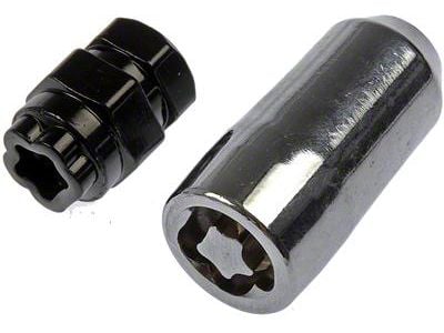 Chrome Duplex Acorn Wheel Lug Nut Locks; M14x1.50; Set of 4 (11-24 F-250 Super Duty)