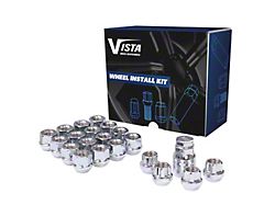 Chrome Open Acorn Lug Nuts; M14x1.5; Set of 32 (99-25 F-250 Super Duty)