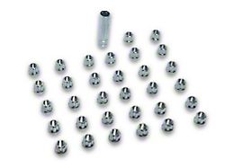 Chrome Open End Spline Lug Nuts; M14 x 1.5; Set of 32 (03-26 F-250 Super Duty)