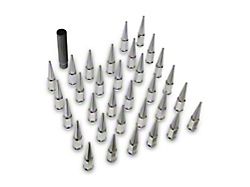 Chrome Spiked Lug Nuts; M14x1.5; Set of 32 (05-25 F-250 Super Duty)