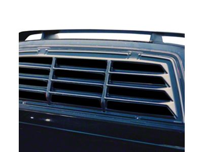 Classic Profile Rear Window Louvers; Textured Black (99-07 F-250 Super Duty w/o Sliding Window)