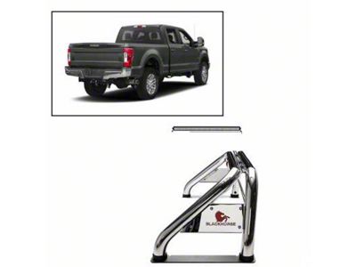 Classic Roll Bar with 50-Inch LED Light Bar; Stainless Steel (99-25 F-250 Super Duty)