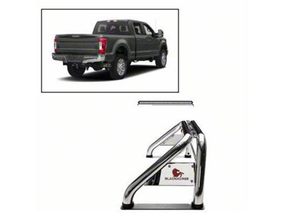 Classic Roll Bar with 50-Inch LED Light Bar; Stainless Steel (11-24 F-250 Super Duty)