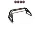 Classic Roll Bar with 5.30-Inch Red Round Flood LED Lights; Black (11-24 F-250 Super Duty)