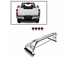 Classic Roll Bar with 7-Inch Red Round LED Lights; Stainless Steel (99-25 F-250 Super Duty)