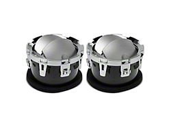 Dash Air Vent Set; Silver/Chrome; Set of 2 (11-16 F-250 Super Duty)