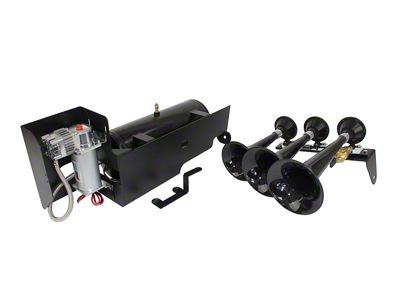 Direct Fit Onboard Air System and Model 230 Beast Triple Train Horn (11-16 F-250 Super Duty w/o Powered Running Boards, Excluding Regular Cab)