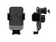 Direct Fit Phone Mount with Charging Auto Closing Cradle Head; Black (17-22 F-250 Super Duty w/ Sync 3)