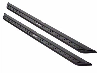 Go Rhino Dominator Xtreme DSS Slider Side Step Bars; Textured Black (17-24 F-250 Super Duty Regular Cab)