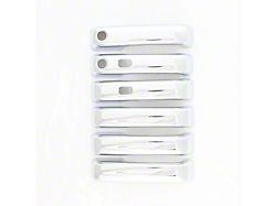 Door Handle Covers; Chrome (17-22 F-250 Super Duty)