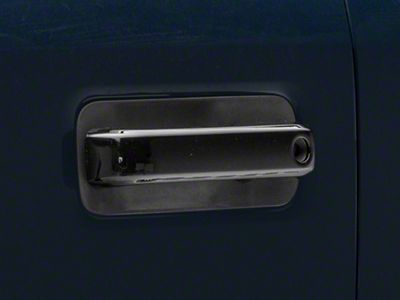 Door Handle Covers; Gloss Black (17-22 F-250 Super Duty)